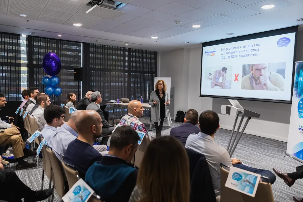 Fotografía de conferencia empresarial en Madrid